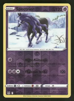 Spectrier 081/196 Holo Rare Lost Origin Pokemon Reverse Holo NM/M - Image 1