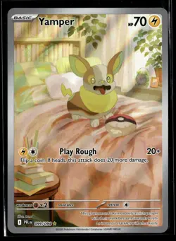 Yamper 099/094 Illustration Rare Phantasmal Flames Pokemon NM/M - Image 1