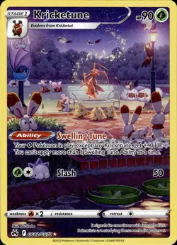 Kricketune GG02/GG70 Crown Zenith Galarian Gallery Ultra Rare NM Pokemon TCG - Image 1