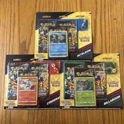 [SET of 3] Pokemon Crown Zenith Pin Collections. All 3 Arts. Factory Sealed. - Image 1