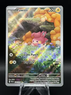 Pokemon TCG Paldean Fates Pawmi 226/091 Full Art Illustration Rare - Image 1