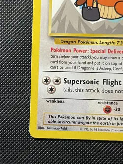 DRAGONITE Black Star Promo 5 1999 WB Pokemon The First Movie WOTC Vintage - Image 3