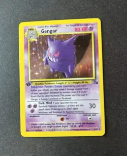 Pokemon Fossil - Gengar 5/62 1st Edition Holo Rare - Image 1