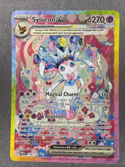 Sylveon ex 156/131 SIR Prismatic Evolutions Pokemon English NM LP - Image 1
