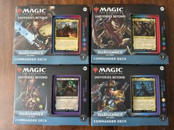 Magic the Gathering Warhammer 40K Commander Decks - Set of 4 - Image 1