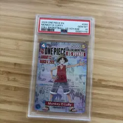 2026 ONE PIECE PROMO COLLEGE BASKETBALL: US VOYAGE MONKEY D. LUFFY PSA 10 - Image 1