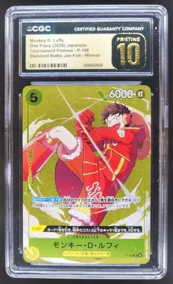 2026 ONE PIECE JP MONKEY D. LUFFY PROMO P-106 CGC 10 PRISTINE Q PT - Image 1