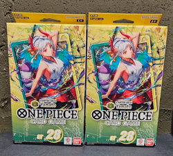 LOT OF 2 - One Piece TCG Starter Deck ST-28 Yamato Green/Yellow New English - Image 1