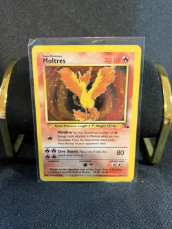 Pokemon Moltres Fossil Holo Rare 12/62 English Card - Image 1