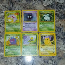 Pokemon Nintendo Base Set 30 Card Lot Pikachu Bulbasaur Charmander Eevee Cubone - Image 5