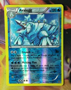 Avalugg 37/114 Reverse Holo LP 2016 XY Steam Siege Pokemon Card - Image 1