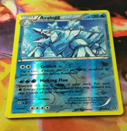 Avalugg 37/114 Reverse Holo LP 2016 XY Steam Siege Pokemon Card - Image 2
