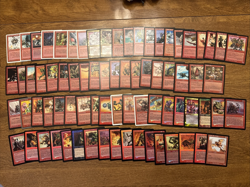 Vintage MTG Lot of (76) Magic the Gathering Cards Goblins - Image 1