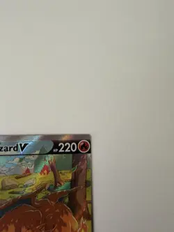 Charizard V Miscut Error Card. Printing Dot Visible. Corners Cut. SWSH260 2022 - Image 5