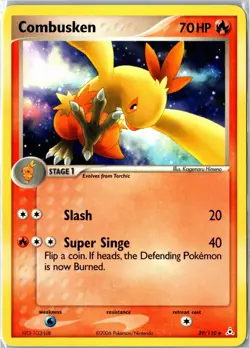 Pokemon Card - Combusken 39/110 Holon Phantoms Uncommon Lightly Played - Image 1