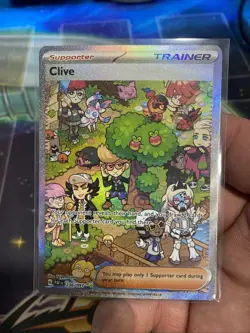 Pokemon TCG Clive 236/091 Paldean Fates Special Illustration Rare Card SIR NM - Image 1