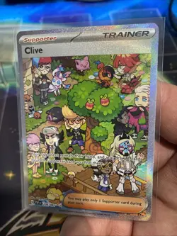 Pokemon TCG Clive 236/091 Paldean Fates Special Illustration Rare Card SIR NM - Image 2