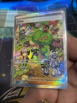 Pokemon TCG Clive 236/091 Paldean Fates Special Illustration Rare Card SIR NM - Image 3