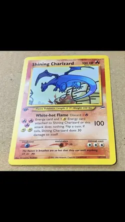 Work of art by a fan of Charizard Shinning Charizard 107/105 1st Edition - Image 4