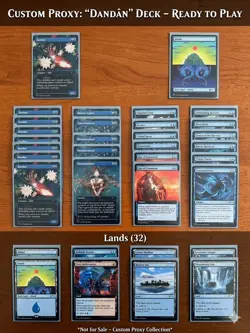Custom Dandan Deck 80 Cards Magic: Dan Dan Secret Lair and custom art - Image 2