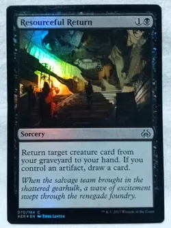 Resourceful Return 70 Aether Revolt Foil Magic The Gathering - Image 2
