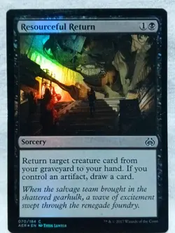 Resourceful Return 70 Aether Revolt Foil Magic The Gathering - Image 4
