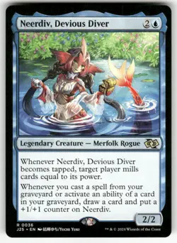 NEERDIV, DEVIOUS DIVER (ANIME) #36 MTG FOUNDATIONS JUMPSTART - Image 1