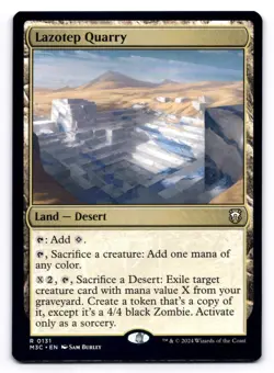 Lazotep Quarry NM Commander: Modern Horizons 3 0131 MTG Regular - Image 1
