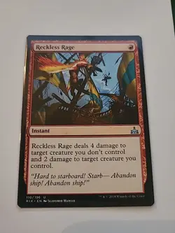 MTG - Reckless Rage - Rivals of Ixalan - NM - Image 1