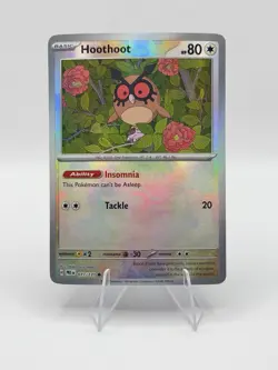 Hoothoot (Master Ball) - 077/131 - Pokemon Prismatic Evolutions NM - Image 1