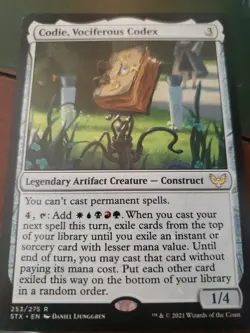 Codie, Vociferous Codex - MTG STX Strixhaven: School of Mages - NM/MINT - Image 1
