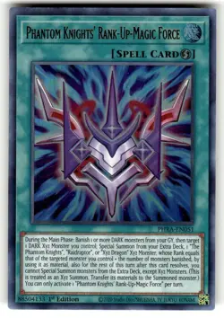 Yugioh Phantom Knights' Rank-Up-Magic Force PHRA-EN051 Ultra Rare 1st Ed NM - Image 1