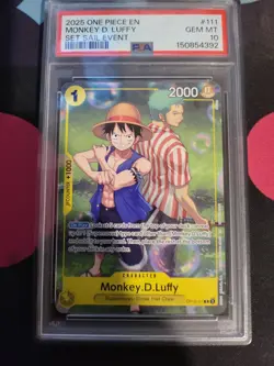 2025 ONE PIECE PROMOS SET SAIL EVENT #111 MONKEY D. LUFFY PSA 10 - Image 1