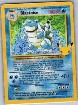 Blastoise 2/102 Celebrations: Classic Collection - Pokemon Card - NM - Image 1