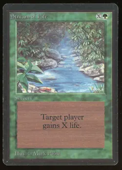 1993 MTG Magic the Gathering Beta Stream of Life NM Raw Gaming Card TCG - Image 1