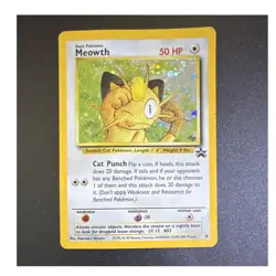 Pokemon Meowth 10/53 Wotc Promo Holo Card Basic 50 HP EN 2000 (DAMAGED) - Image 2