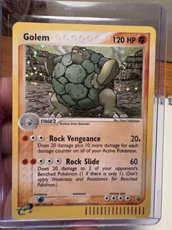 Pokemon TCG Golem Dragon (DR) Holo Rare 120 HP 5/97 Stage 2 English 2003 Card - Image 1