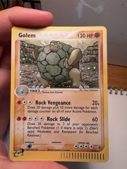 Pokemon TCG Golem Dragon (DR) Holo Rare 120 HP 5/97 Stage 2 English 2003 Card - Image 3