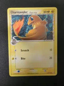 Pokemon Card 2006 EX Crystal Guardians Common Charmander Delta Species 49/100 NM - Image 1