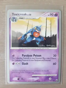 TOXICROAK 31/100 MAJESTIC DAWN, WORLD CHAMPIONSHIPS 2008, RARE POKEMON TCG CARD - Image 1