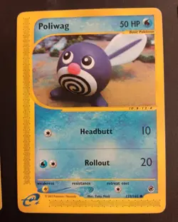 Pokemon Card Mix Lot - 8 Cards English - Poliwag 125/165 E Series + Shadowless + - Image 4