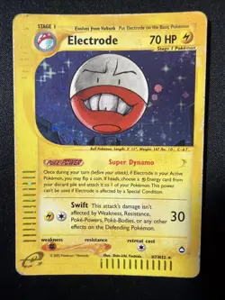Electrode H7/H32 Aquapolis Holo Rare Pokemon Card 2002 Nintendo - Image 1