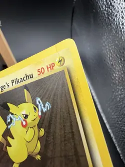 CREASE Lt Surge Pikachu Gym Challenge 1st Edition Pokemon Card MP - Image 3