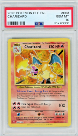 2023 Pokemon Classic Collection Charizard 003/034 Holo PSA 10 - Image 1