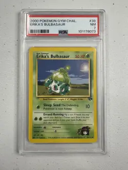 Erika's Bulbasaur 39/132 PSA 7 - Gym Challenge Regular Pokemon: TCG - Image 1