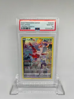 PSA 10 GEM MINT 2023 POKEMON SWORD AND SHIELD CROWN ZENITH #GG20 FA/LATIAS - Image 3