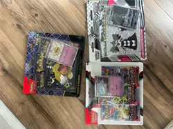 Pokemon Paldean Fates Tech Sticker Collection Greavard Sealed + Obsidian/Flare - Image 1