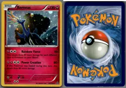 2015 Pokemon, XY BREAKthrough Promos, #107/162 Xerneas, Cosmos Holo Rare - Image 1