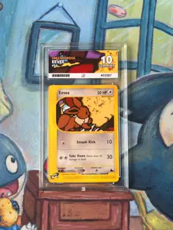 Pokemon Eevee 54/144 Skyridge Non Holo Ace 10 Perfect Subgrades Pop 2 - Image 1