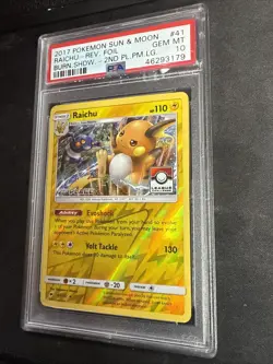 PSA 10 Raichu 41/147 2nd Place LEAGUE HOLO PROMO Pokemon (Low Pop) - Image 2